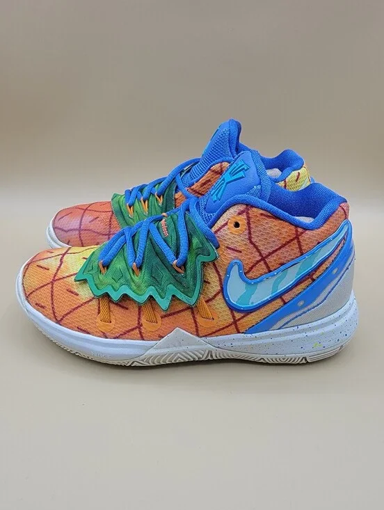 Spongebob Squarepants X Nike Kyrie 5 Pineapple Little Kids Shoes Size 12C Orange