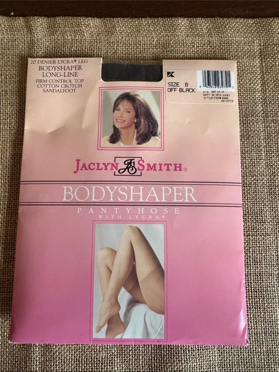 Jaclyn Smith Pantyhose Bodyshaper Pantyhose Off Black Size B USA