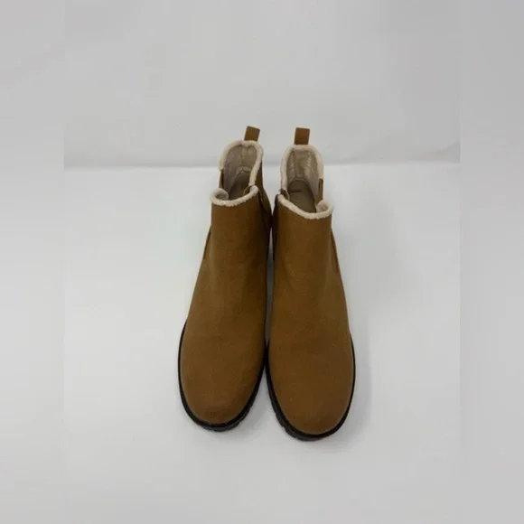 Baretraps Tan Fur Anklet Boots
