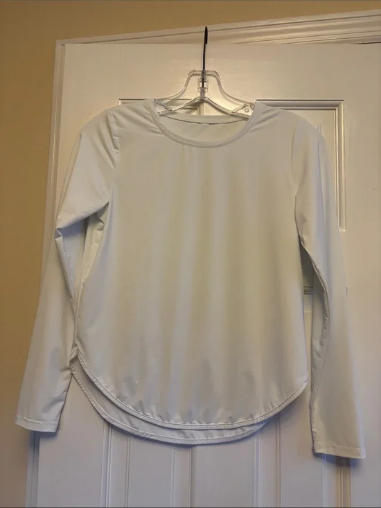 Girls Long-Sleeve Tennis Top, size 150 (size 12 US), pack of 3