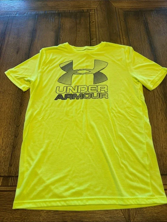 Under Armour Neon Yellow Short-Sleeve Logo Tee