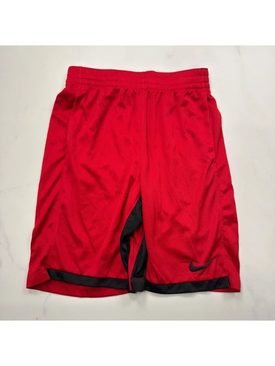 Nike Athletic Shorts Red Black Dri-FIT - Kids L