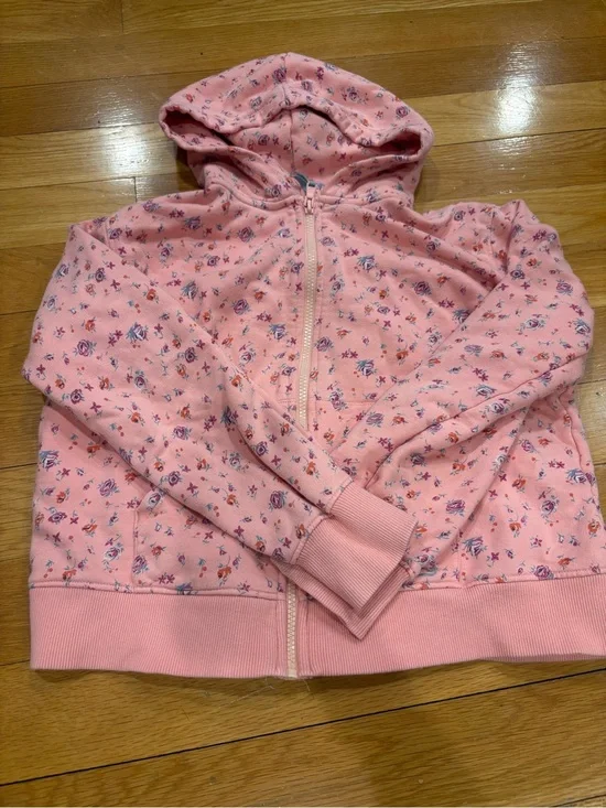 Vineyard Vines Pink Floral Zip Hoodie