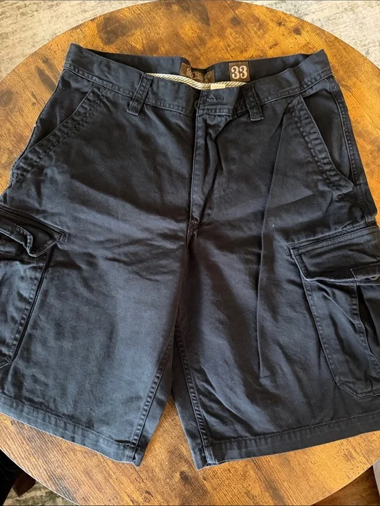 Old Navy Navy Blue Cargo Shorts with Multiple Pockets size 33