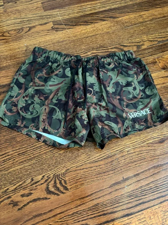 Versace Men’s Camouflage Print Shorts Size 4