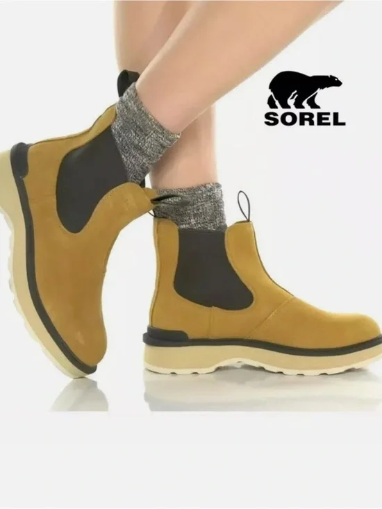 Sorel Leather Chelsea Boots
