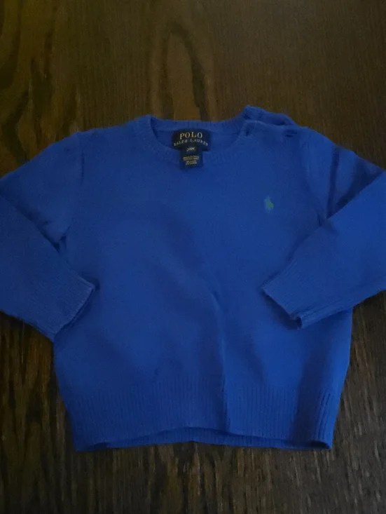 Polo by Ralph Lauren Men’s Cobalt Blue Crewneck Sweater