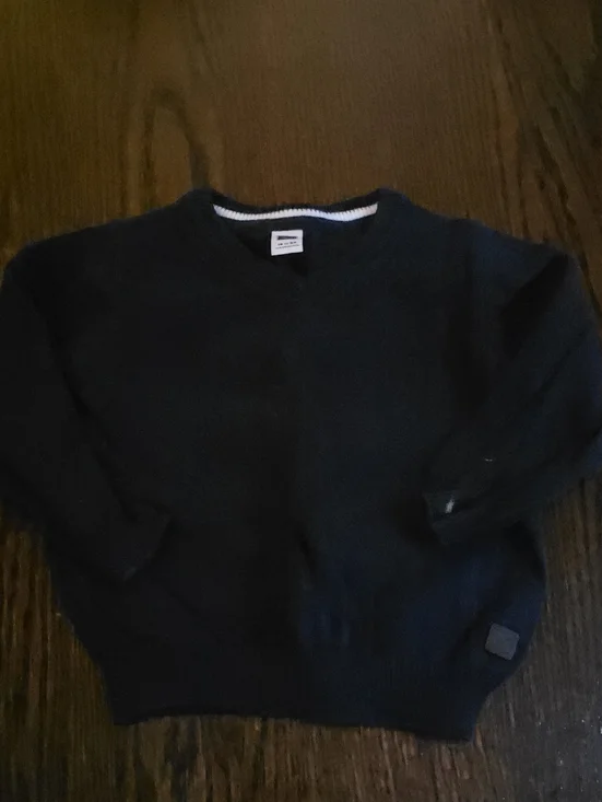 Janie and Jack Black Crewneck Sweater