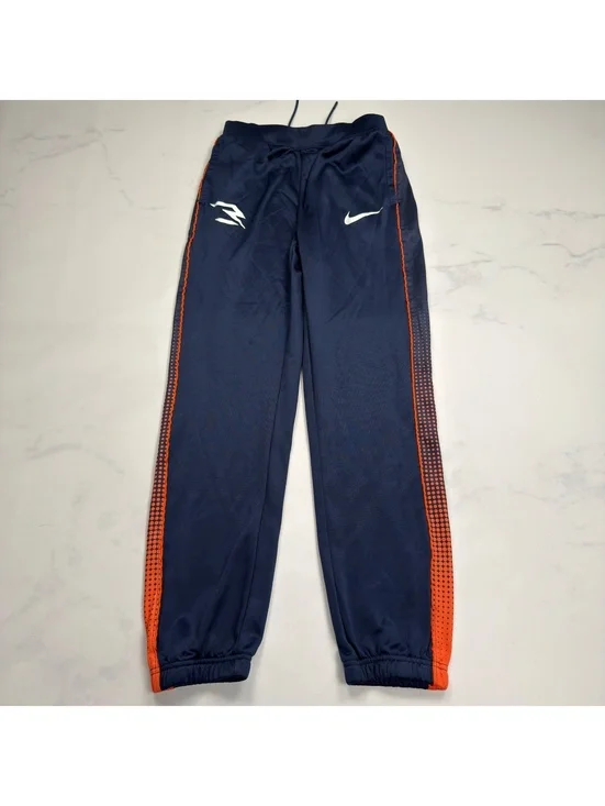 3 Brand Nike Track Pants Navy Orange Stripe - Boys XL