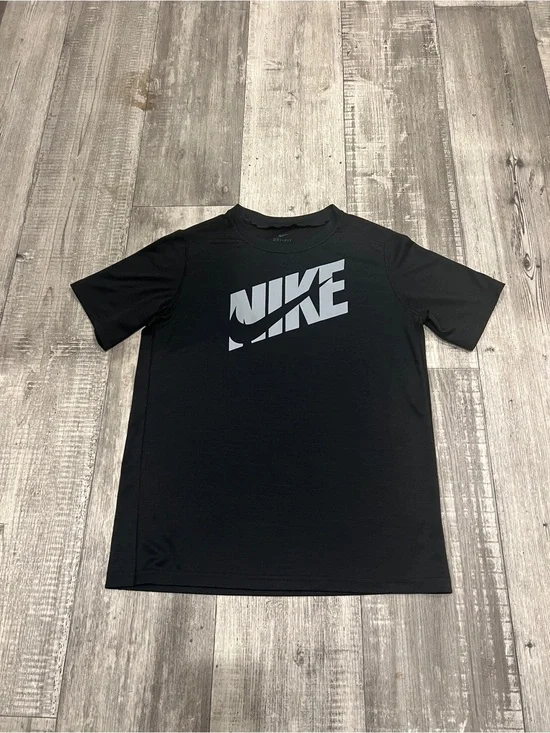 Nike Youth XL Black Dri-FIT Logo Tee