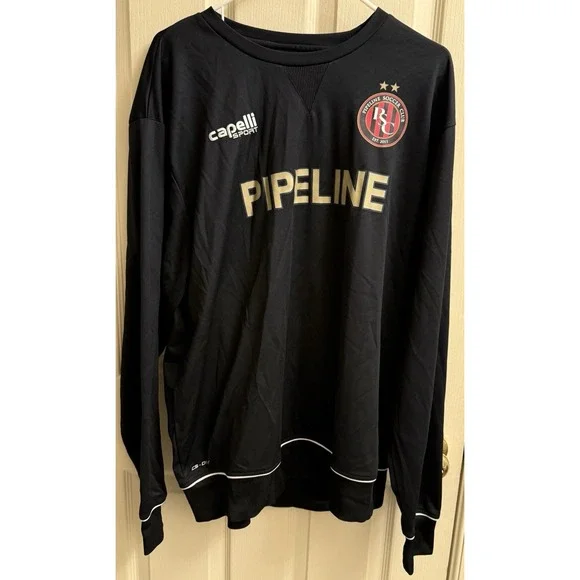 Capelli Sport Pipeline Mens‎ XL Soccer Club shirt long sleeve black
