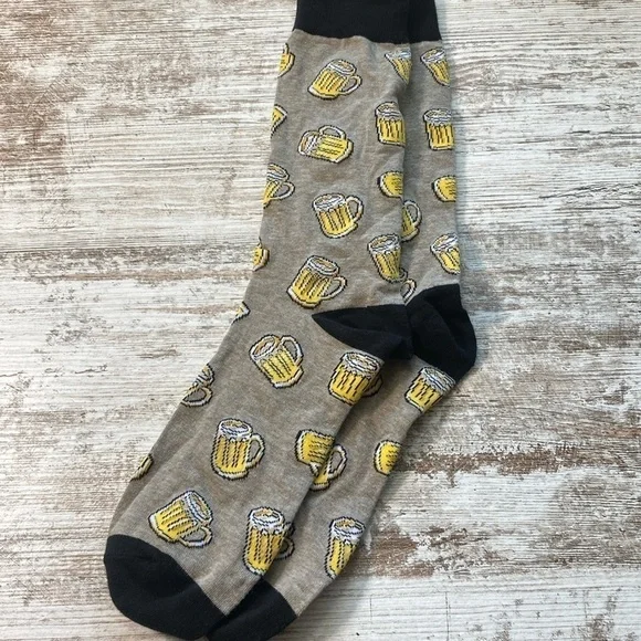 Novelty Beer Socks Size 8-10 Womens Fun Party