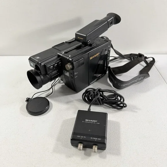 Sharp‎ VL-C73C VHS-C Camcorder Video Camera POWERS ON AS IS READ