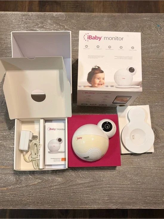 iBaby Baby Monitor - White and Cream Nursery Camera
