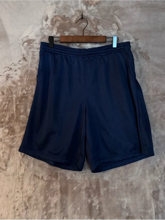Knocker Athletic Mesh Shorts Mens Size XL Drawstring Waist Navy Shorts