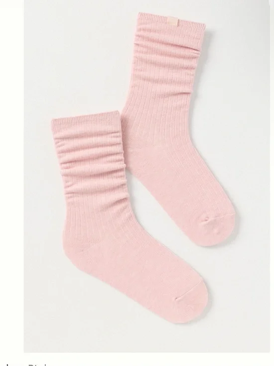 Anthropologie LyreBird Ribbed Wool Blend Crew Socks