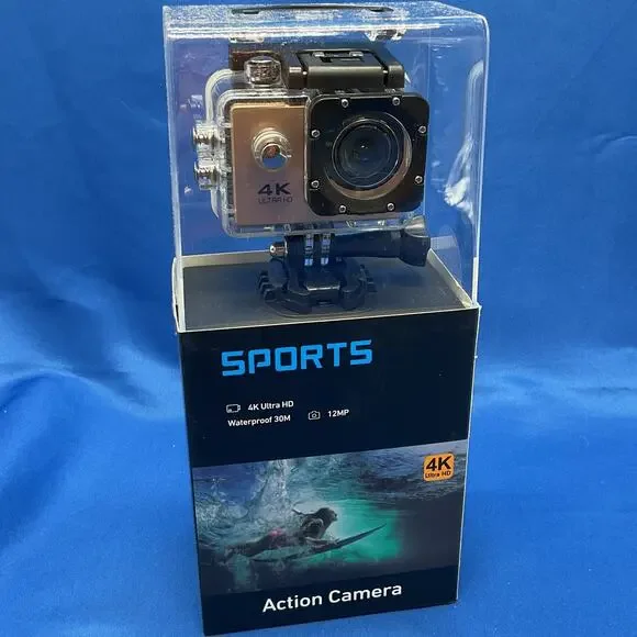 Sports Action Camera 4K Ultra HD 12MP Waterproof 30M NEW SEALED