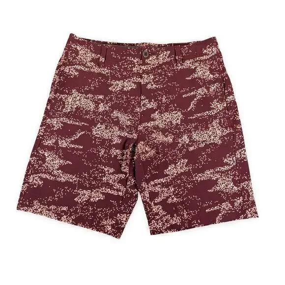 Under Armour Burgundy Performance Golf Shorts 32
