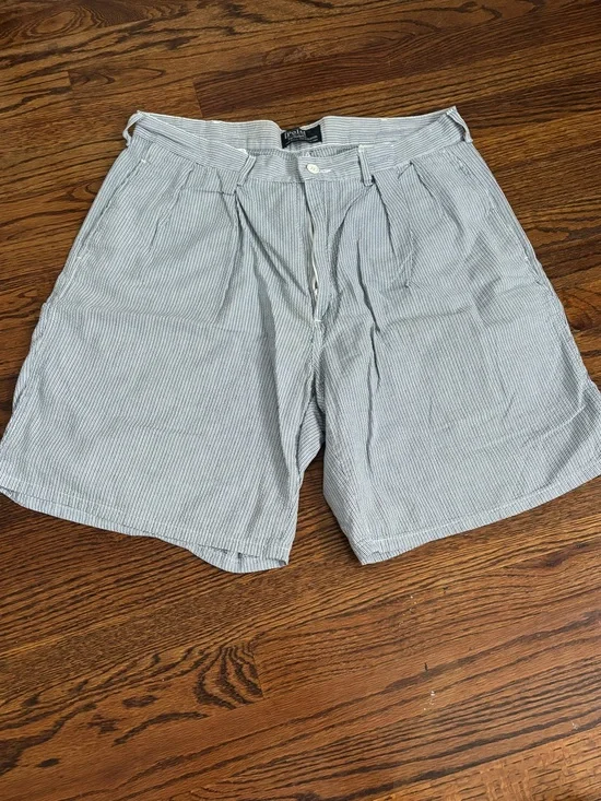 Ralph Lauren Men’s Light Blue Stripe Shorts Size 35