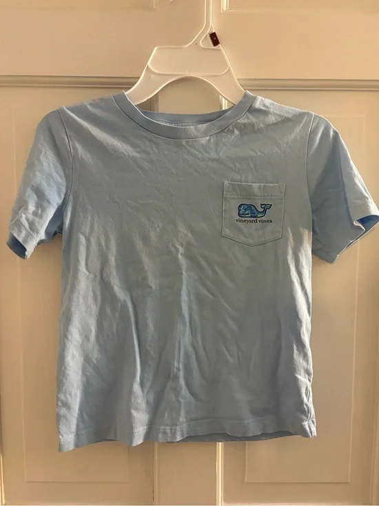Vineyard Vines Pale Blue Pocket Logo Tee