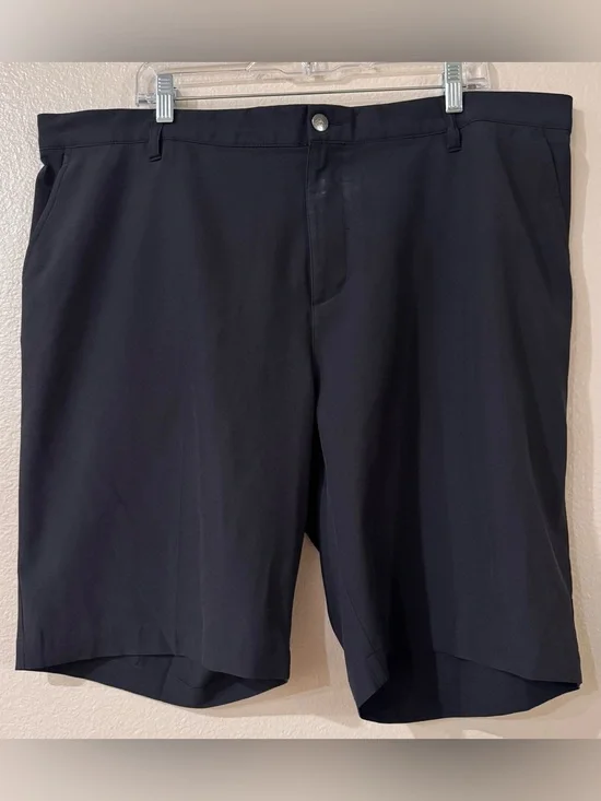 adidas Ultimate365 Core Golf Shorts Black Flat Front Waist Gripper Men 42