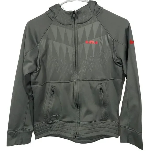 Nike Therma Fit Lebron James Full Zip Athletic Hoodie
