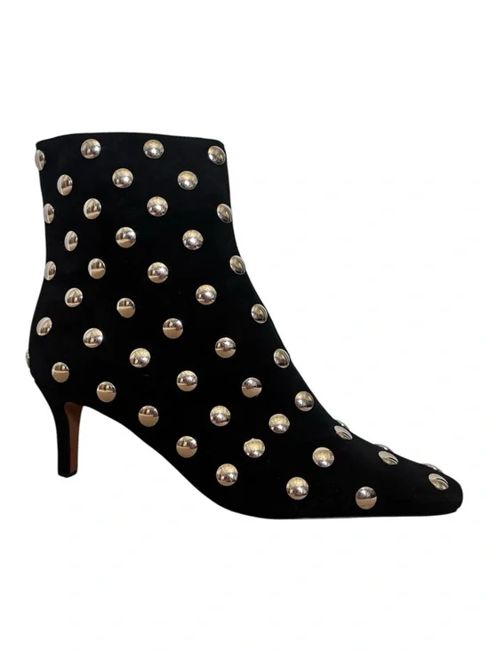 Madewell Snip-Toed Ankle Boots in Studded Suede