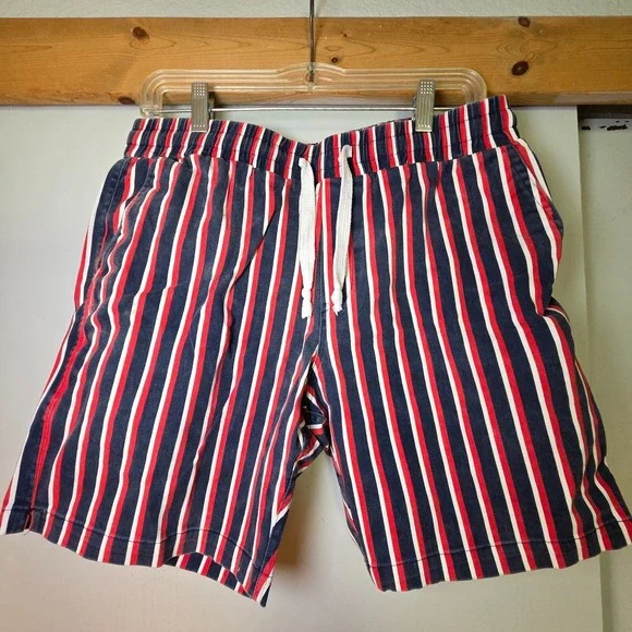 Uncle Ralph Lauren Men's Medium Cotton Striped Shorts Preppy Old Money Acdemia