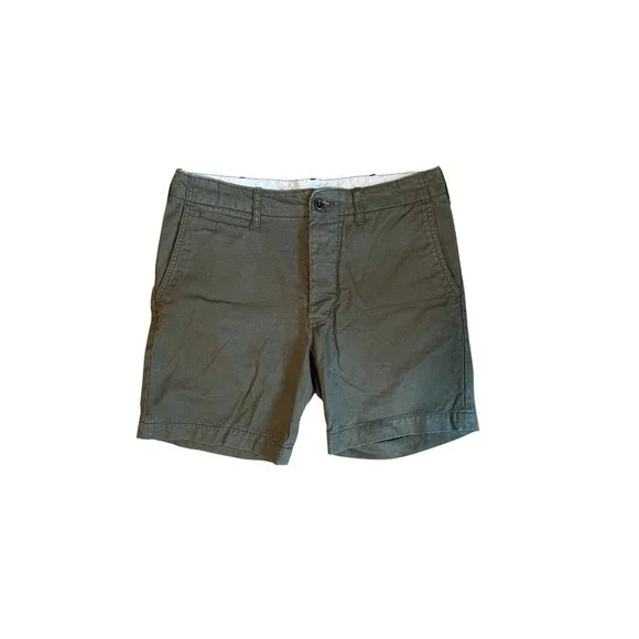 Buck Mason Shorts Mens 31 Officer Slub Twill Chino Casual Preppy Pockets
