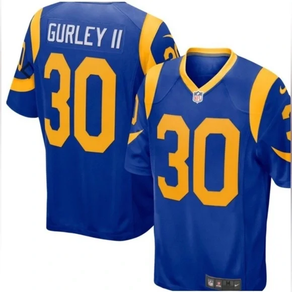 NFL Team Apparel/Youth Size L Gurley ll #30 Los Angeles Rams Jersey NWOT RARE​​​
