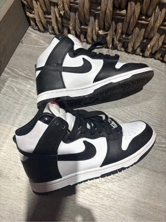 Nike Black and White High-Top Sneakers