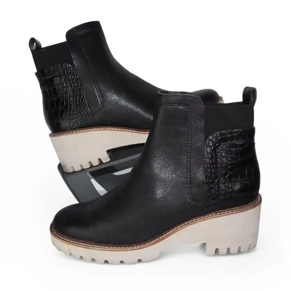 DV Dolce Vita Huey Rielle‎ Lugged Chelsea Ankle Boots 