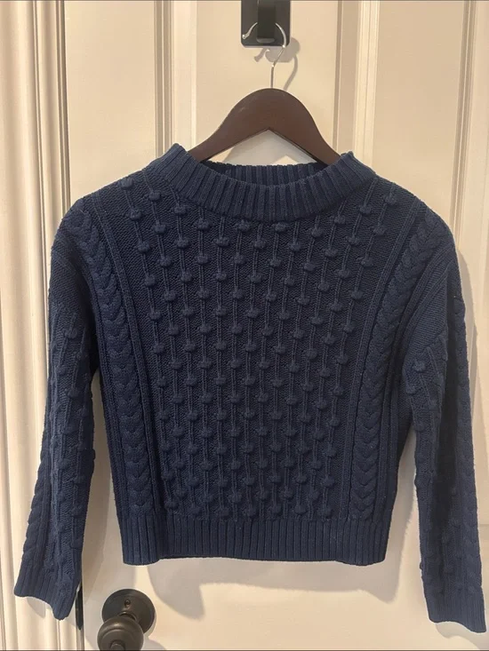 Vineyard Vines Dark Navy Cable Knit Crew Sweater