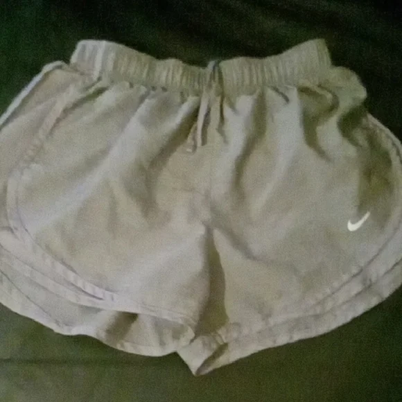 Nike Kids Light Gray Athletic Shorts