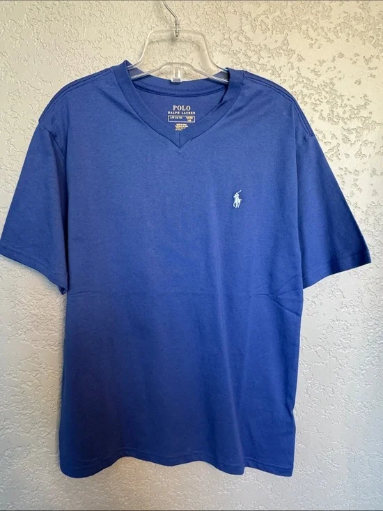 Polo by Ralph Lauren Royal Blue V-Neck Polo Pony Tee