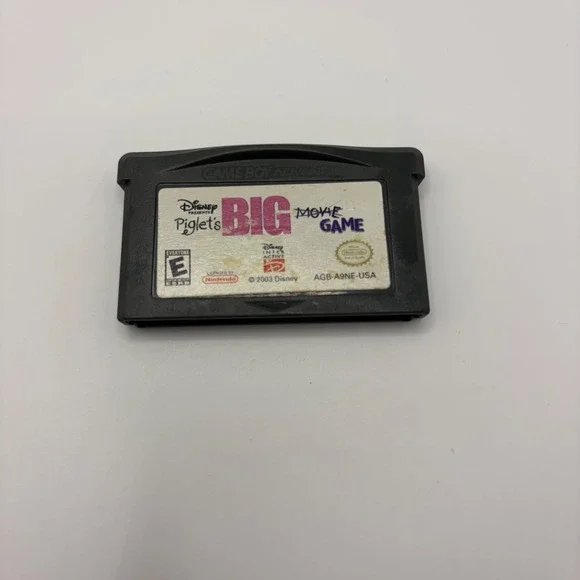 Disney Piglets Big Movie Game Nintendo Game Boy Adv GBA AGB-A9NE-USA Authentic