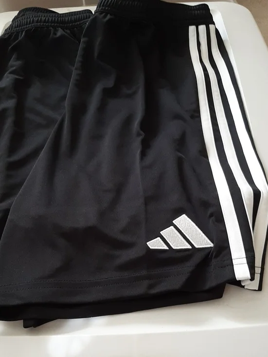 adidas NWT Black Shorts with White Accents
