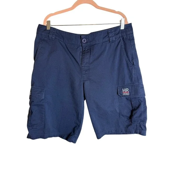 Shipwreck Shops Heineken Regatta 2010 Cargo Shorts Mens 38 Navy Blue‎ Cotton