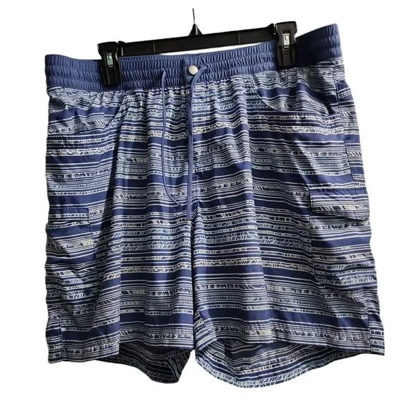 Columbia Men's Striped Beach Shorts‎ Quick Dry Drawstring XL