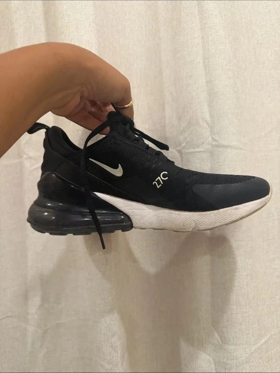 Nike Black and White Air Max 270 Athletic Sneakers