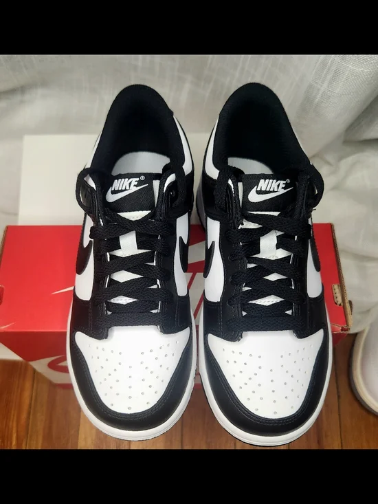 NEW Nike Dunk Low Panda GS Black/White CW1590-100 | Big Kids Size 5 (Womens 6.5)