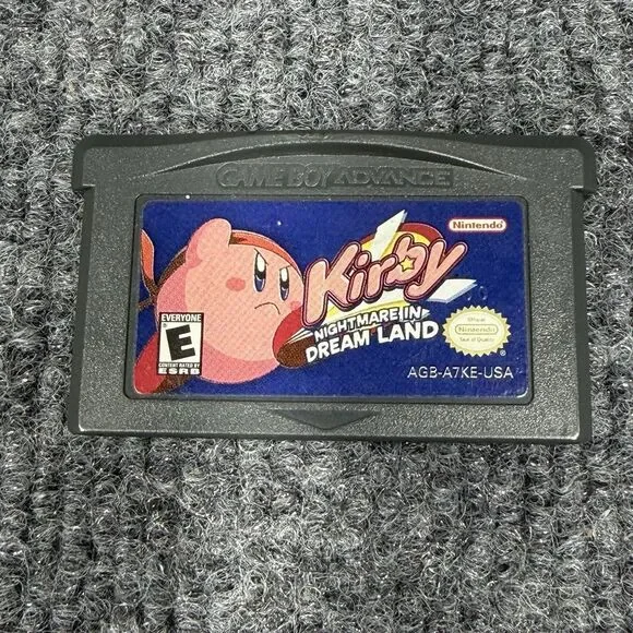 Kirby Nightmare in Dream Land Nintendo Game Boy Advance Authentic Flash Tested