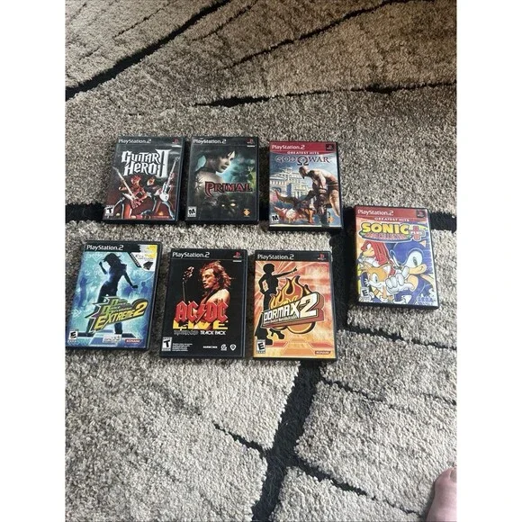 Lot Of 7 PlayStation 2 games mix lot Tested.