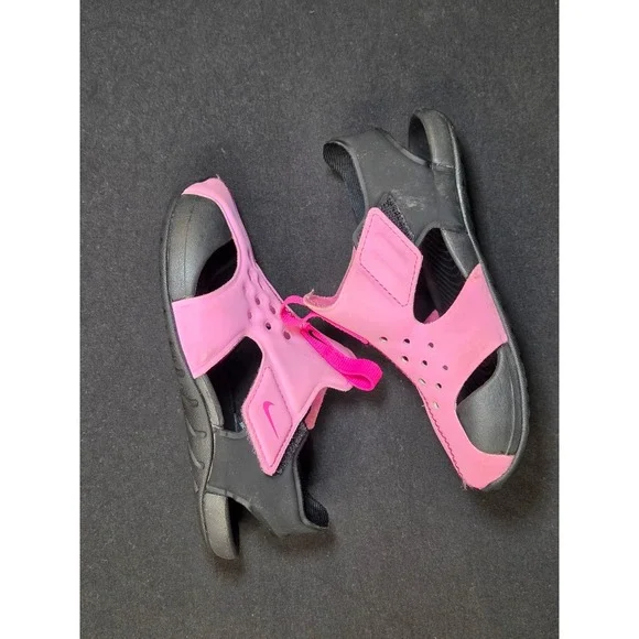 Nike Sunray Adjust 5 V2 Pink Black Kids Water‎ Sandals DB9562-600 Size 10C