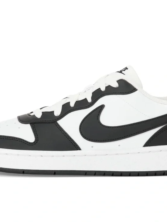 Nike Court Borough Low Recraft Big Kids' Shoes (White/Black) Size 5y ((No Lid))