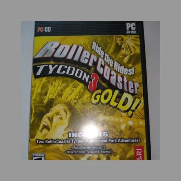 Ride the Rides! Roller coaster Tycon3 Gold  Used in excellent working condition
