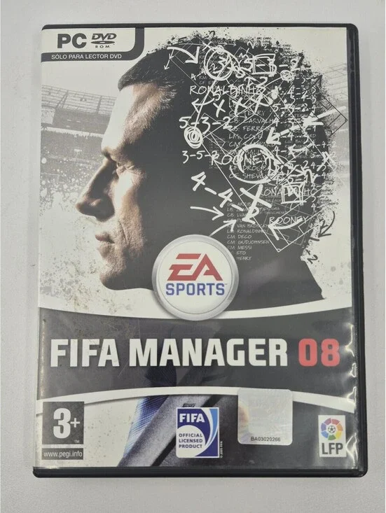 FIFA MANAGER 08 EA SPORTS - Juego Para PC DVD-ROM Edicion España 3T US Based