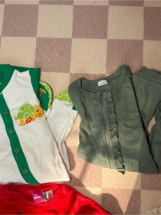 Girls 12M Fall & Winter Clothing Bundle – 9 Pieces