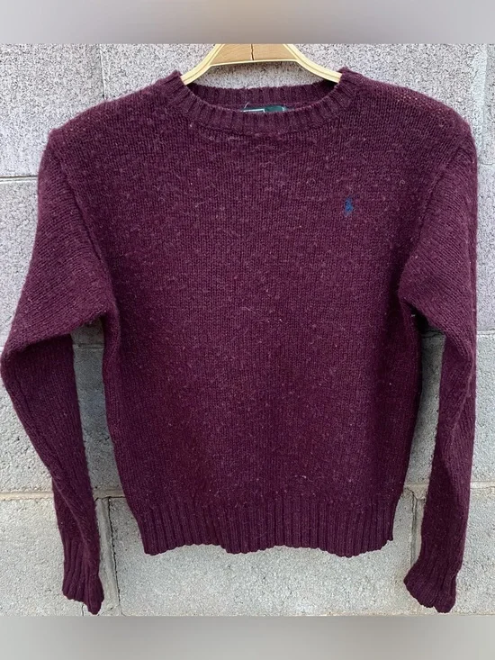 Polo Ralph Lauren wool vintage Pony Sweater Size 14 Large Boys
