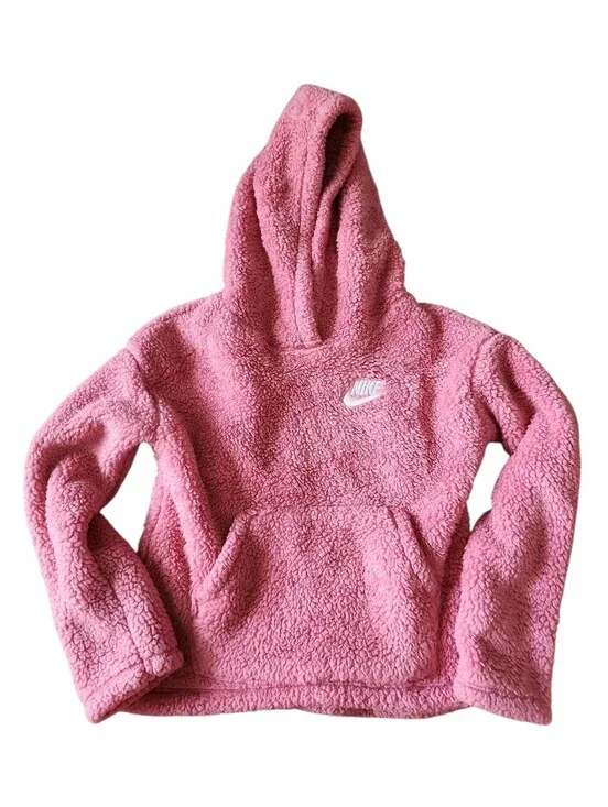 Nike Girls Fleece Pink‎ Hoodie Sweatshirt Size 6x